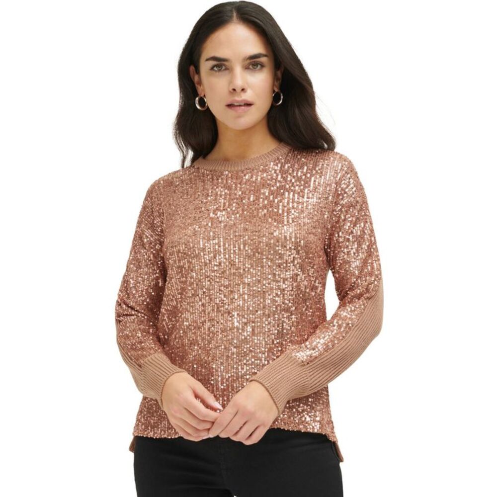 Calvin Klein Womens Sequin Pullover Sweater, NWT